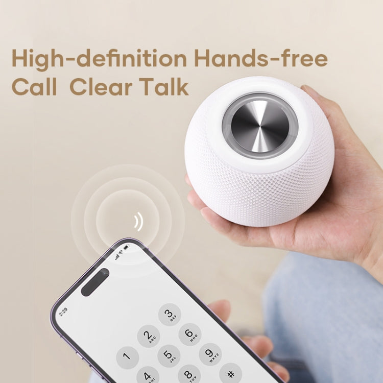 ROCK RAU0758 Portable Bluetooth Speaker(White) - Desktop Speaker by ROCK | Online Shopping South Africa | PMC TechLife | Buy Now Pay Later Mobicred