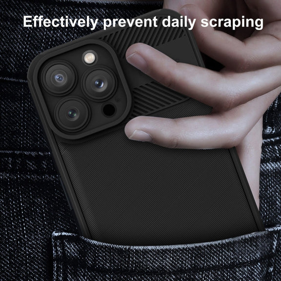 For Xiaomi Redmi Note 12 4G Twill Texture TPU Shockproof Phone Case(Purple)