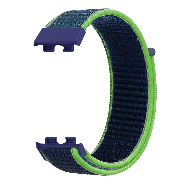 For Huawei Band 8 16mm Woven Nylon Loop Watch Band(Lime Green) - Watch Bands by PMC TechLife | Online Shopping South Africa | PMC TechLife