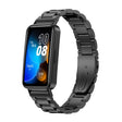 For Huawei Band 8 16mm Three Strains Metal Replacement Watch Band(Black) -  by PMC TechLife | Online Shopping South Africa | PMC TechLife