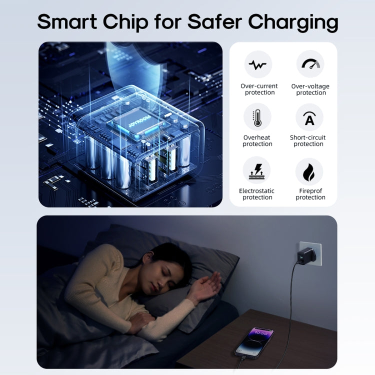 JOYROOM JR-TCN01 2.4A Dual Ports USB Charger, Plug:UK Plug(Black) - USB Charger by JOYROOM | Online Shopping South Africa | PMC TechLife