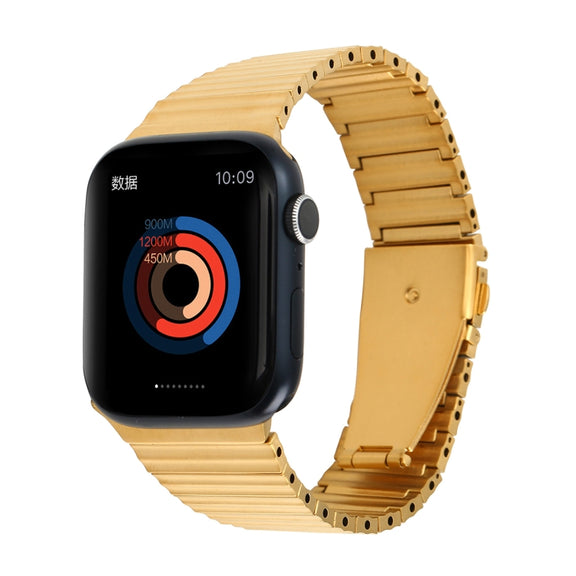 Ocean Metal Replacement Watch Band For Apple Watch 38mm(Gold)