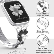 For Apple Watch Ultra 49mm Petal Metal Diamond Watch Band(Sliver+Black)
