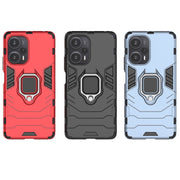 For Xiaomi Redmi Note 12 Turbo Magnetic Ring Holder PC + TPU Phone Case(Black)