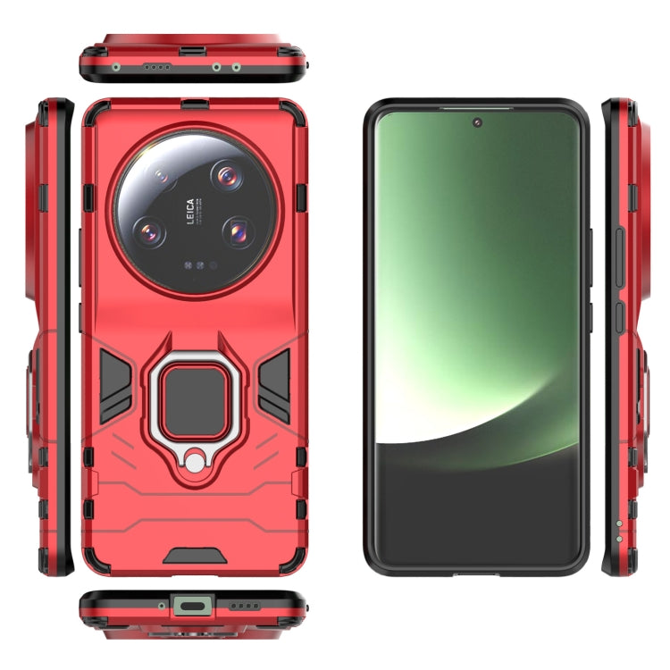 For Xiaomi 13 Ultra Magnetic Ring Holder PC + TPU Phone Case(Red)