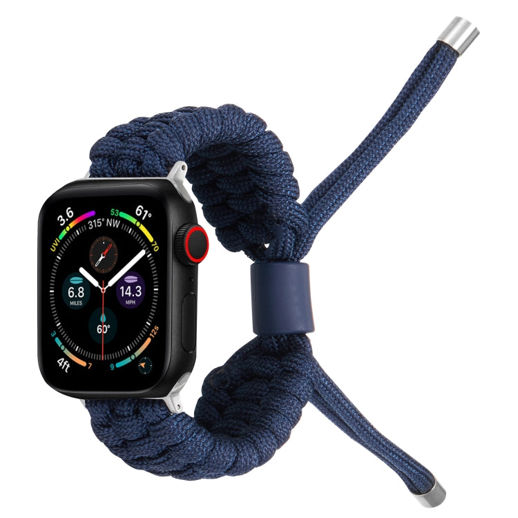 Stretch Plain Silicone Bean Watch Band For Apple Watch 7 45mm(Navy Blue) -  by PMC TechLife | Online Shopping South Africa | PMC TechLife