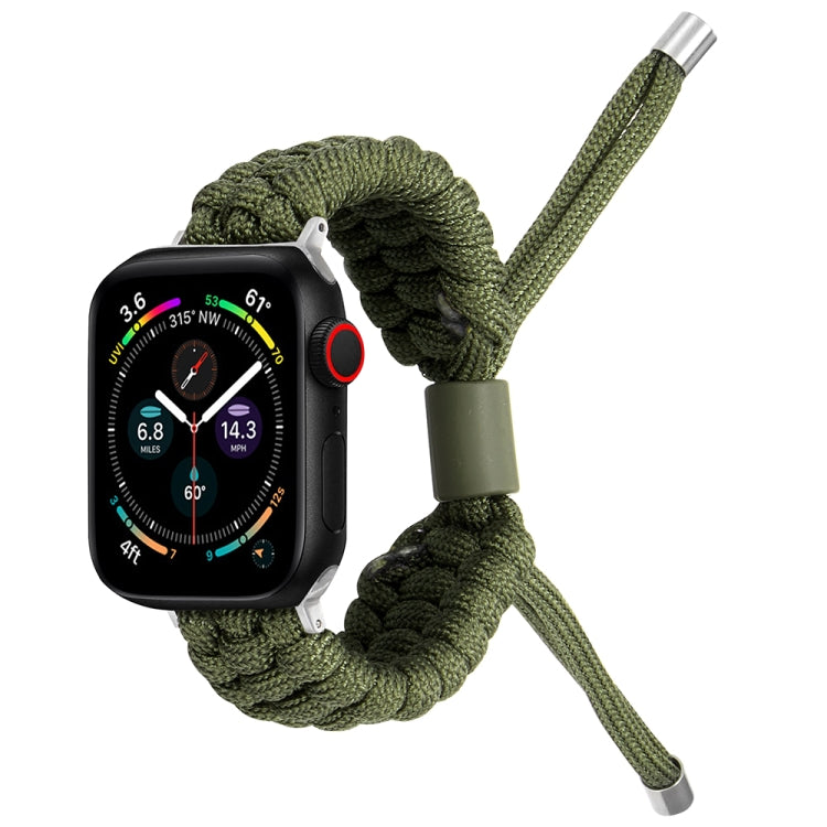 Stretch Plain Silicone Bean Watch Band For Apple Watch SE 2022 40mm(Army Green) -  by PMC TechLife | Online Shopping South Africa | PMC TechLife