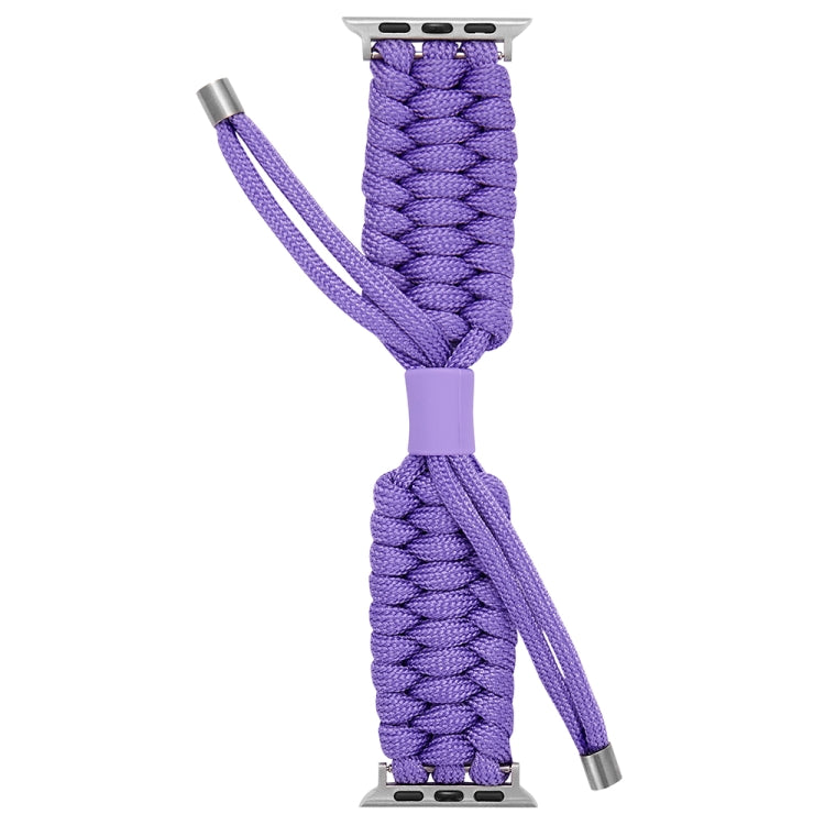 Stretch Plain Silicone Bean Watch Band For Apple Watch 5 40mm(Light Purple)