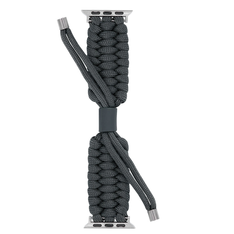 Stretch Plain Silicone Bean Watch Band For Apple Watch 5 40mm(Dark Grey)