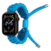 Stretch Plain Silicone Bean Watch Band For Apple Watch 5 40mm(Sky Blue)