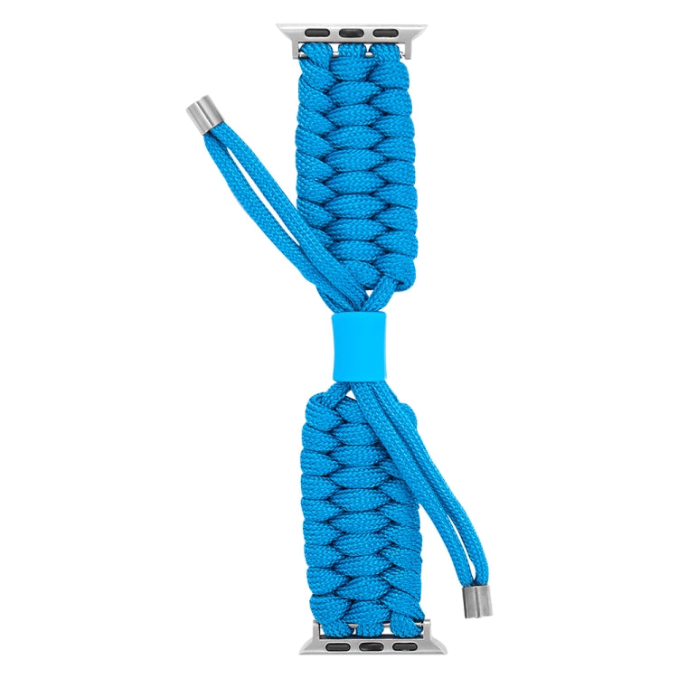 Stretch Plain Silicone Bean Watch Band For Apple Watch 5 44mm(Sky Blue)