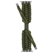 Stretch Plain Silicone Bean Watch Band For Apple Watch 3 38mm(Army Green)