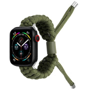 Stretch Plain Silicone Bean Watch Band For Apple Watch 2 38mm(Army Green)