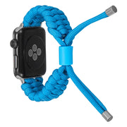 Stretch Plain Silicone Bean Watch Band For Apple Watch 2 38mm(Sky Blue)
