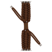 Stretch Plain Silicone Bean Watch Band For Apple Watch 38mm(Coffee Brown)