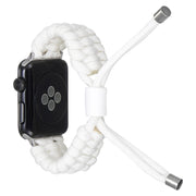 Stretch Plain Silicone Bean Watch Band For Apple Watch 42mm(White)