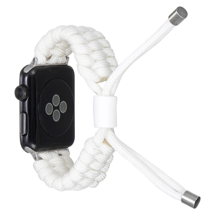 Stretch Plain Silicone Bean Watch Band For Apple Watch 42mm(White)