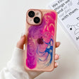 For iPhone 14 Oil Painting Electroplating TPU Phone Case(Pink) - iPhone 14 Cases by PMC TechLife | Online Shopping South Africa | PMC TechLife