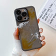 For iPhone 14 Pro Oil Painting Electroplating TPU Phone Case(Grey) - iPhone 14 Pro Cases by PMC TechLife | Online Shopping South Africa | PMC TechLife