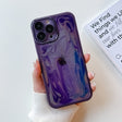 For iPhone 13 Pro Max Oil Painting Electroplating TPU Phone Case(Purple) - iPhone 13 Pro Max Cases by PMC TechLife | Online Shopping South Africa | PMC TechLife