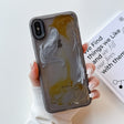 For iPhone XS Max Oil Painting Electroplating TPU Phone Case(Grey) - More iPhone Cases by PMC TechLife | Online Shopping South Africa | PMC TechLife