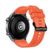 2pcs Regular Style For Huawei Watch Ultimate Silicone Replacement Watch Band(Orange)