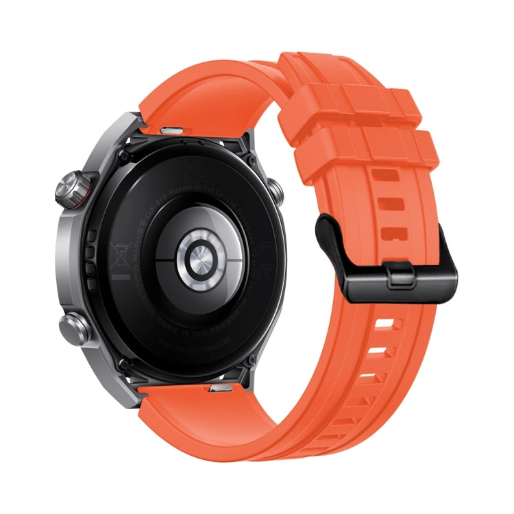 2pcs Regular Style For Huawei Watch Ultimate Silicone Replacement Watch Band(Orange)