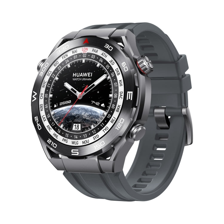 3pcs Longer Style For Huawei Watch Ultimate Silicone Replacement Watch Band(Dark Grey) -  by PMC TechLife | Online Shopping South Africa | PMC TechLife