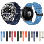 2pcs Regular Style For Huawei Watch Ultimate Silicone Replacement Watch Band(Orange)
