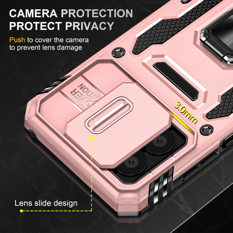 For Motorola Moto G Stylus 2023 Armor PC + TPU Camera Shield Phone Case(Rose Gold) - free shipping - PMC TechLife - Order now!