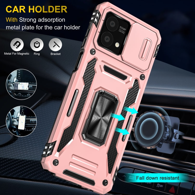 For Motorola Moto G Stylus 2023 Armor PC + TPU Camera Shield Phone Case(Rose Gold) - free shipping - PMC TechLife - Order now!