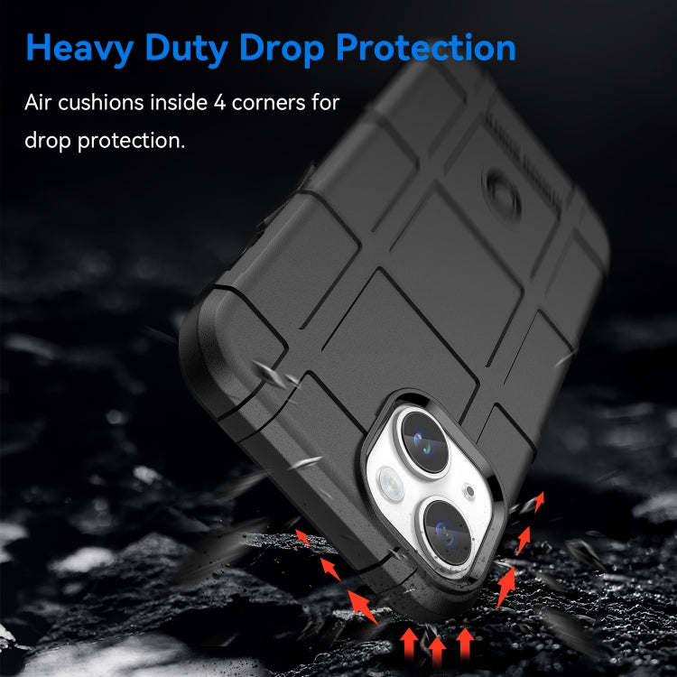 For iPhone 15 Plus Full Coverage Shockproof TPU Phone Case(Black)