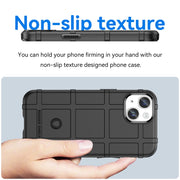 For iPhone 15 Plus Full Coverage Shockproof TPU Phone Case(Black)