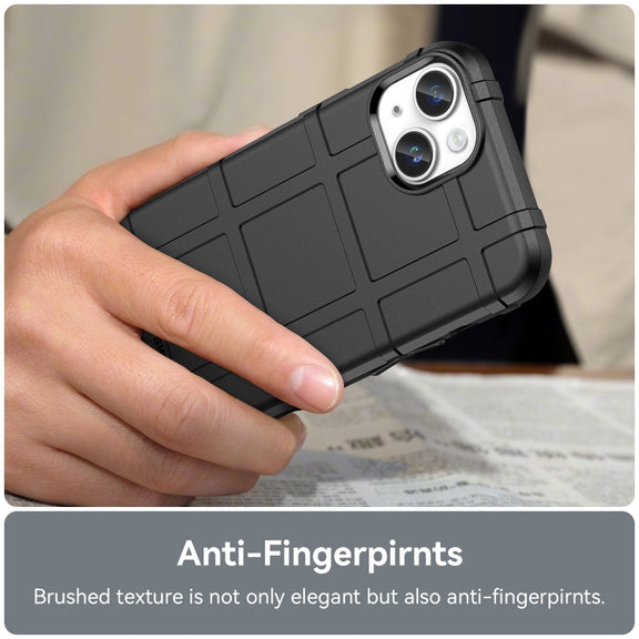 For iPhone 15 Plus Full Coverage Shockproof TPU Phone Case(Black)