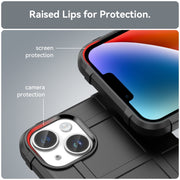 For iPhone 15 Plus Full Coverage Shockproof TPU Phone Case(Black)