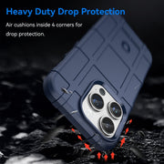 For iPhone 15 Pro Max Full Coverage Shockproof TPU Phone Case(Blue)