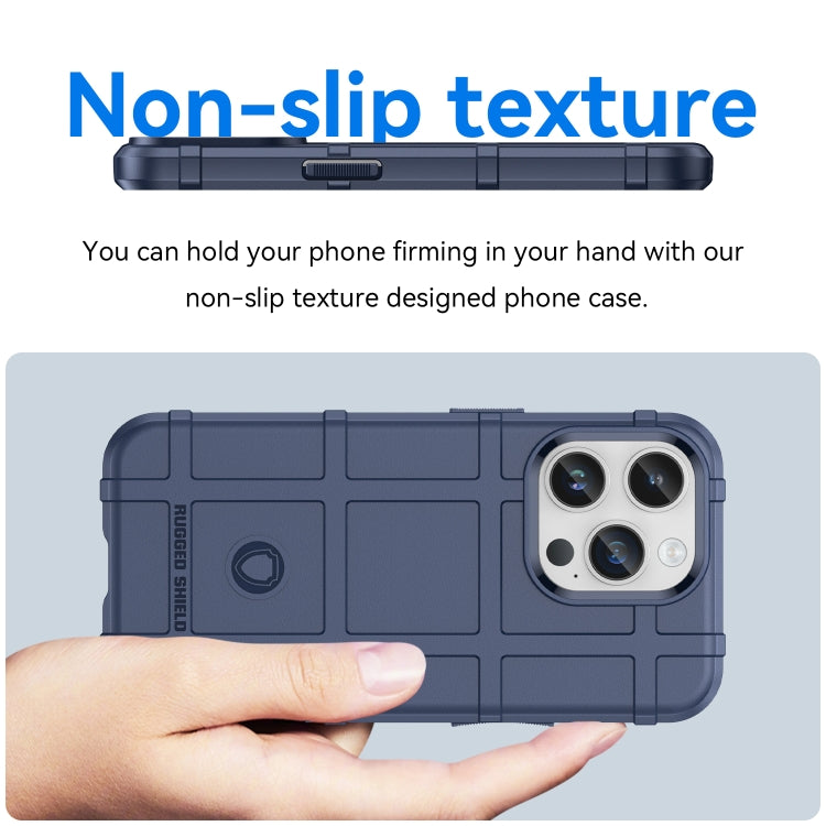 For iPhone 15 Pro Max Full Coverage Shockproof TPU Phone Case(Blue)