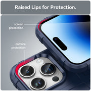 For iPhone 15 Pro Max Full Coverage Shockproof TPU Phone Case(Blue)