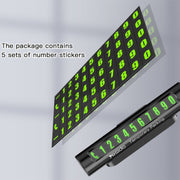 Yesido C68 Car Temporary Parking Card Magnetic Adsorption Luminous Phone Number Plate(Black)