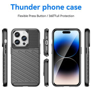 For iPhone 15 Pro Max Thunderbolt Shockproof TPU Phone Case(Black)