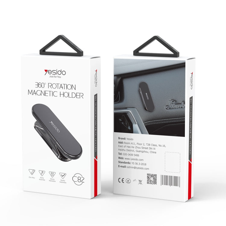 Yesido C82 Car 360 Degree Rotation Strong Magnetic Phone Holder(Black) - Universal Car Holders by Yesido | Online Shopping South Africa | PMC TechLife | Buy Now Pay Later Mobicred