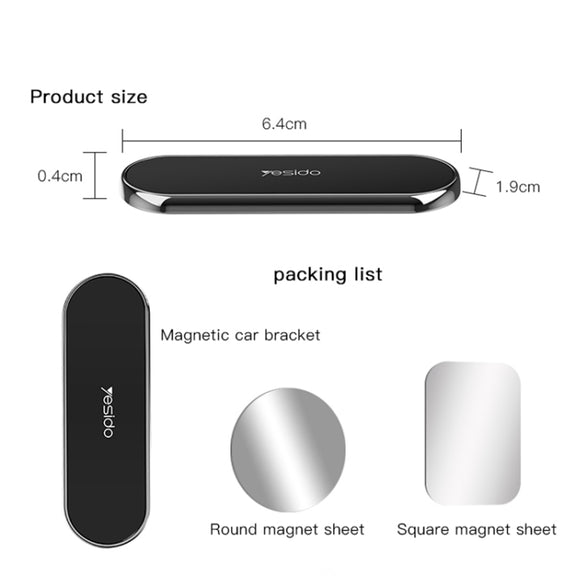 Yesido C83 Car Strong Magnetic Phone Holder(Silver)