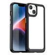 For iPhone 15 Plus Colorful Series Acrylic + TPU Phone Case(Black) - iPhone 15 Plus Cases by PMC TechLife | Online Shopping South Africa | PMC TechLife