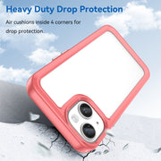 For iPhone 15 Plus Colorful Series Acrylic + TPU Phone Case(Red)