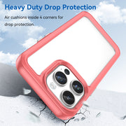 For iPhone 15 Pro Colorful Series Acrylic + TPU Phone Case(Red)