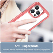 For iPhone 15 Pro Max Colorful Series Acrylic + TPU Phone Case(Red)