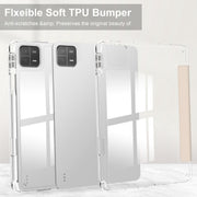 For Xiaomi Pad 6 / 6 Pro 3-fold Clear TPU Smart Leather Tablet Case(Apricot)