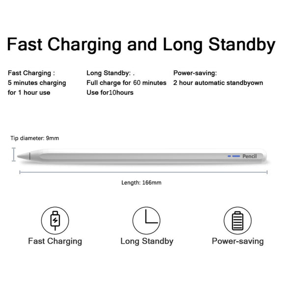 BP20Pro Magnetic Wireless Charging Active Bluetooth Stylus Pen(White)