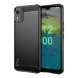 For Nokia C12 Brushed Texture Carbon Fiber TPU Phone Case(Black) - free shipping - PMC TechLife - Order now!