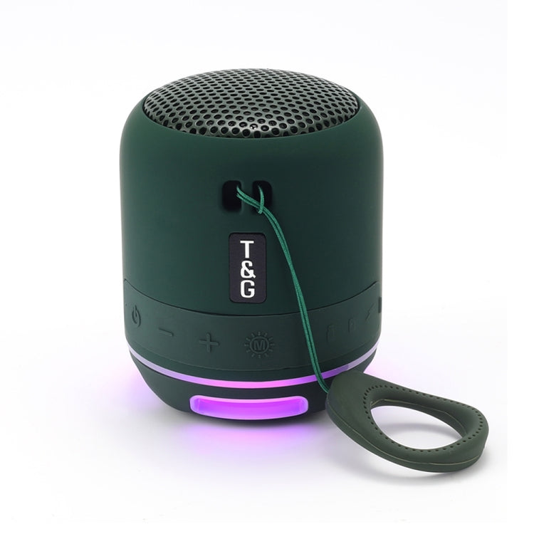 T&G TG294 TWS LED Mini Portable Wireless Stereo Sound Outdoor Speaker(Dark Green) - Mini Speaker by T&G | Online Shopping South Africa | PMC TechLife